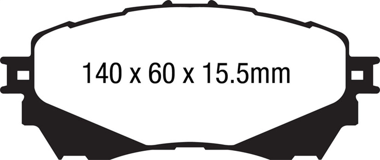 EBC Brakes UD1711 Ultimax OEM Replacement Brake Pads - Roam Overland Outfitters