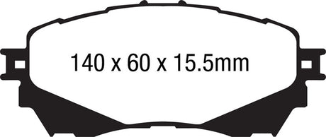 EBC Brakes UD1711 Ultimax OEM Replacement Brake Pads - Roam Overland Outfitters