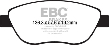 EBC Brakes UD1778 Ultimax OEM Replacement Brake Pads - Roam Overland Outfitters
