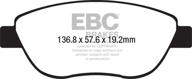 EBC Brakes UD1778 Ultimax OEM Replacement Brake Pads - Roam Overland Outfitters