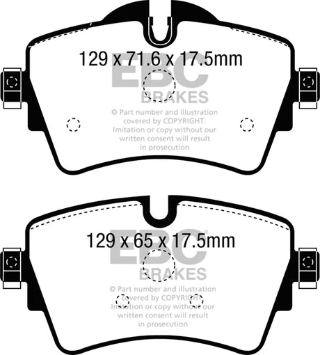 EBC Brakes UD1801 Ultimax OEM Replacement Brake Pads - Roam Overland Outfitters