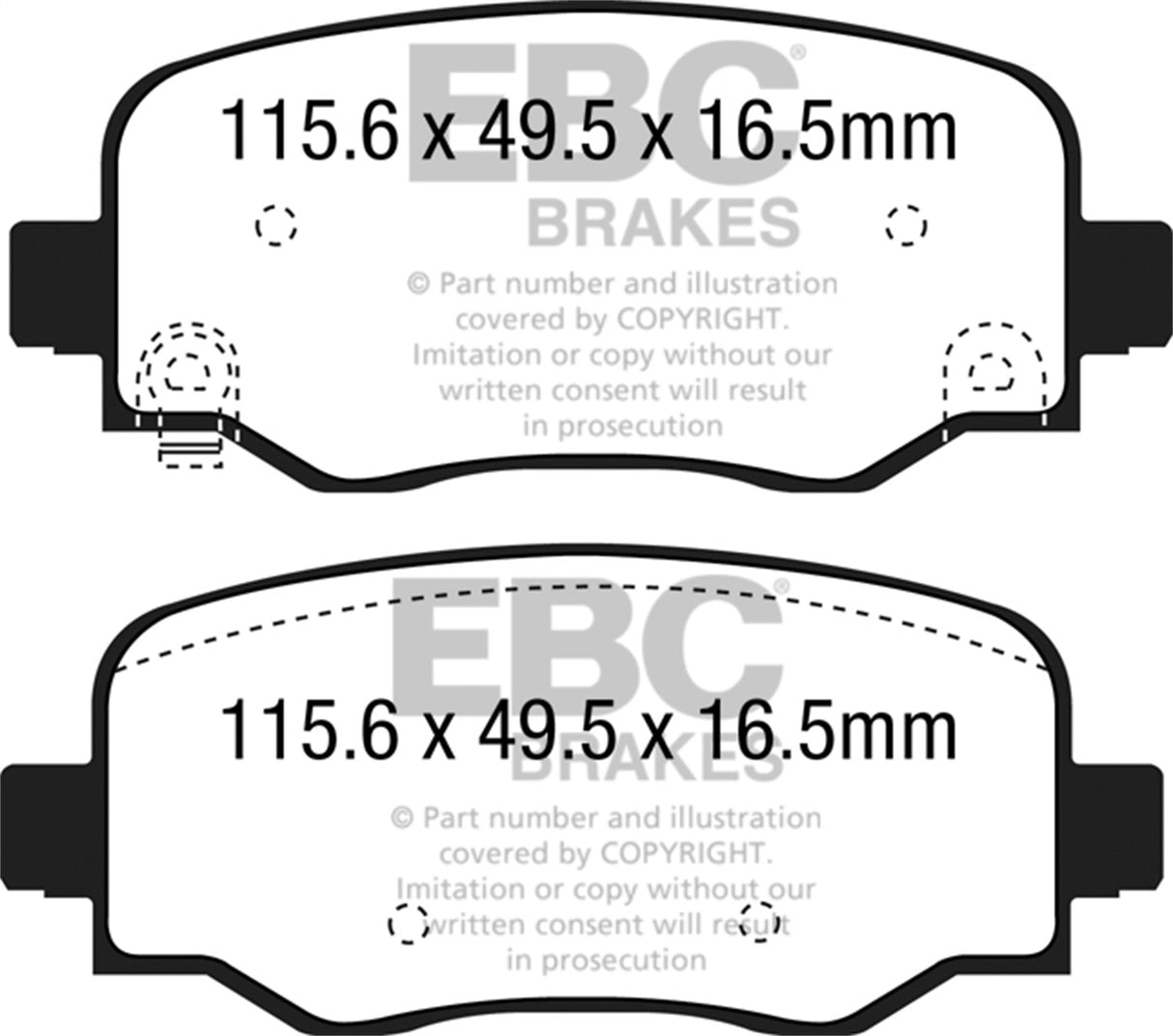 EBC Brakes UD1809 Ultimax OEM Replacement Brake Pads - Roam Overland Outfitters