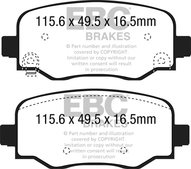 EBC Brakes UD1809 Ultimax OEM Replacement Brake Pads - Roam Overland Outfitters