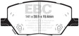 EBC Brakes UD1811 Ultimax OEM Replacement Brake Pads - Roam Overland Outfitters