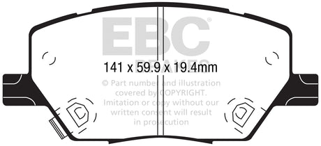 EBC Brakes UD1811 Ultimax OEM Replacement Brake Pads - Roam Overland Outfitters