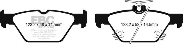 EBC Brakes UD1808 Ultimax OEM Replacement Brake Pads - Roam Overland Outfitters