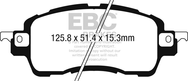 EBC Brakes UD1852 Ultimax OEM Replacement Brake Pads - Roam Overland Outfitters