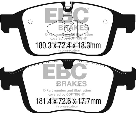 EBC Brakes UD1866 Ultimax OEM Replacement Brake Pads - Roam Overland Outfitters