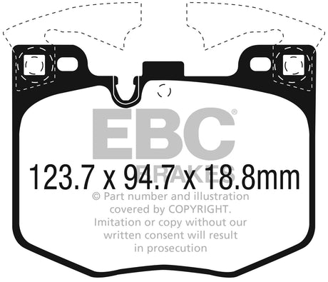 EBC Brakes UD1867 Ultimax OEM Replacement Brake Pads - Roam Overland Outfitters