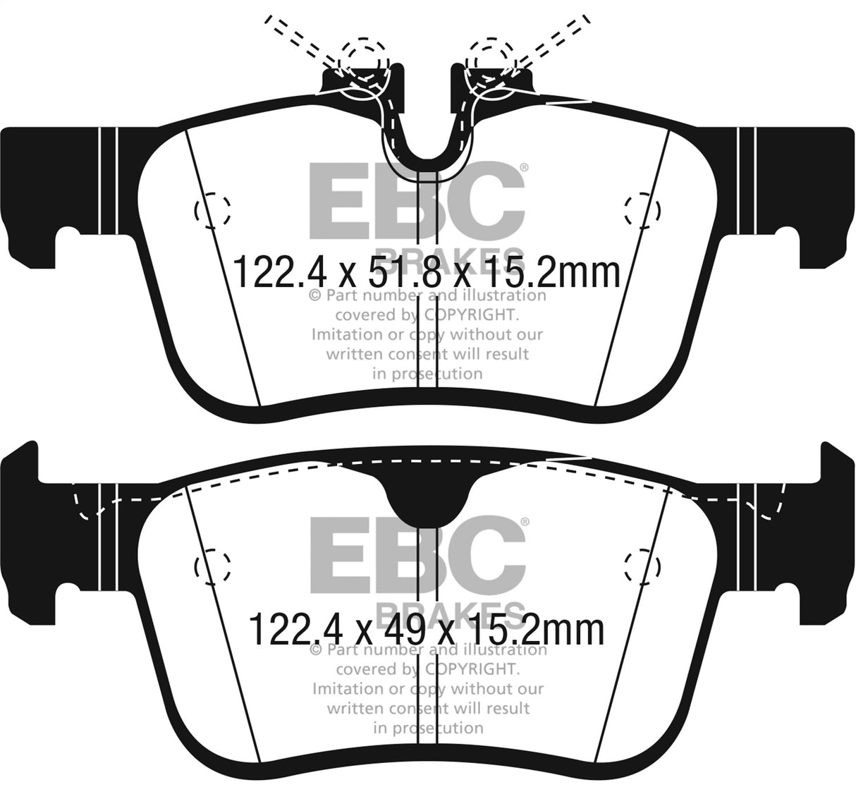 EBC Brakes UD1938 Ultimax OEM Replacement Brake Pads - Roam Overland Outfitters