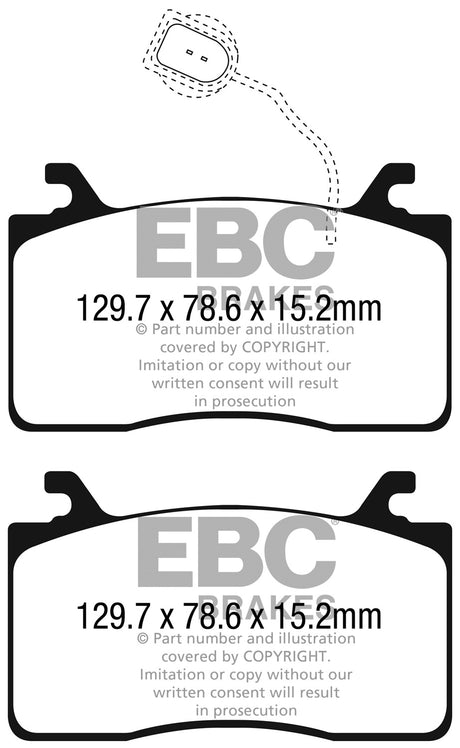 EBC Brakes UD2052 Ultimax OEM Replacement Brake Pads - Roam Overland Outfitters