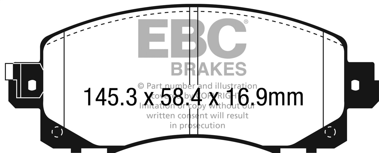 EBC Brakes UD2045 Ultimax OEM Replacement Brake Pads - Roam Overland Outfitters