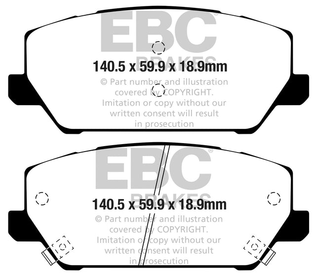 EBC Brakes UD2211 Ultimax OEM Replacement Brake Pads - Roam Overland Outfitters