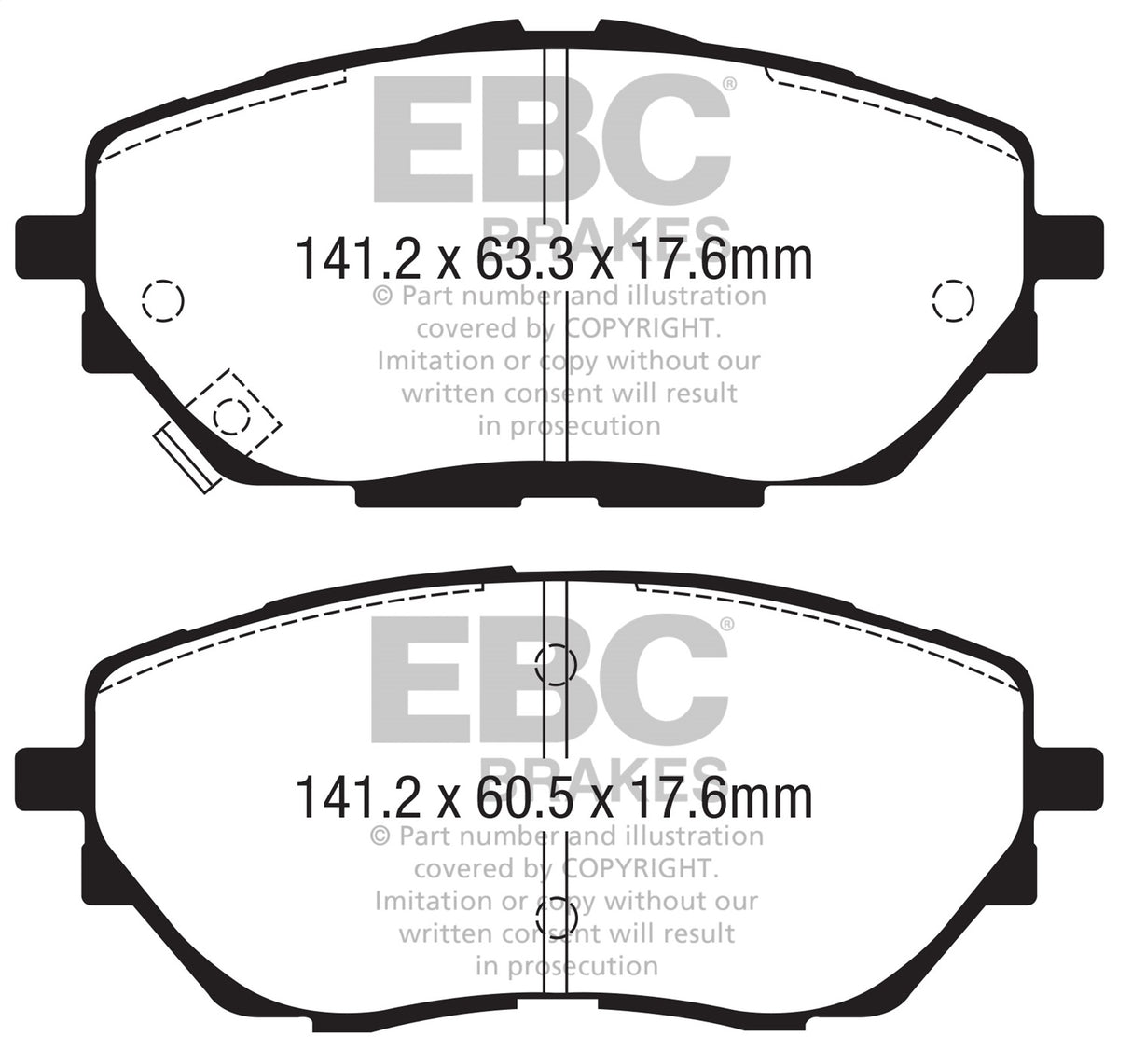 EBC Brakes UD2065 Ultimax OEM Replacement Brake Pads - Roam Overland Outfitters