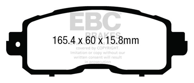 EBC Brakes UD1650 Ultimax OEM Replacement Brake Pads - Roam Overland Outfitters