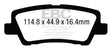 EBC Brakes UD1659 Ultimax OEM Replacement Brake Pads - Roam Overland Outfitters