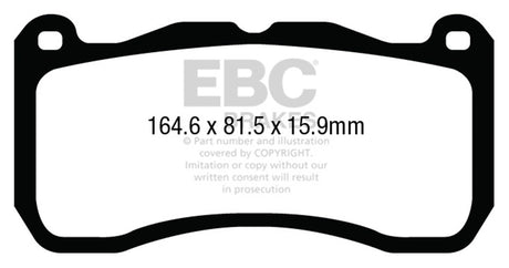 EBC Brakes UD1666 Ultimax OEM Replacement Brake Pads - Roam Overland Outfitters