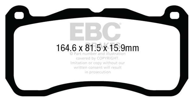 EBC Brakes UD1666 Ultimax OEM Replacement Brake Pads - Roam Overland Outfitters