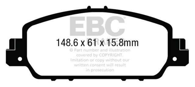 EBC Brakes UD1654 Ultimax OEM Replacement Brake Pads - Roam Overland Outfitters