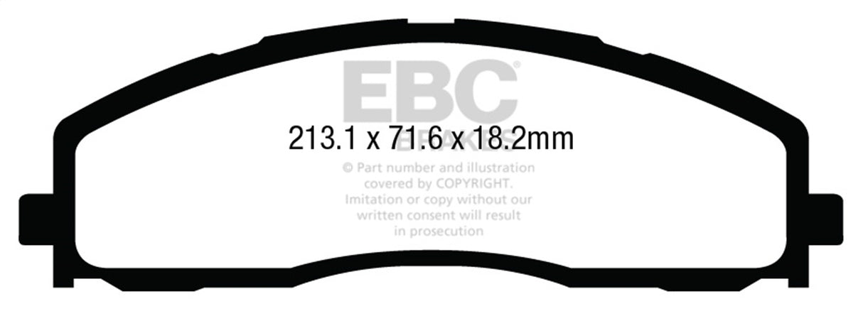 EBC Brakes UD1680 Ultimax OEM Replacement Brake Pads - Roam Overland Outfitters