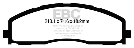 EBC Brakes UD1680 Ultimax OEM Replacement Brake Pads - Roam Overland Outfitters