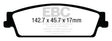 EBC Brakes UD1707 Ultimax OEM Replacement Brake Pads - Roam Overland Outfitters