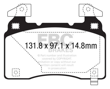 EBC Brakes UD14741 Ultimax OEM Replacement Brake Pads - Roam Overland Outfitters