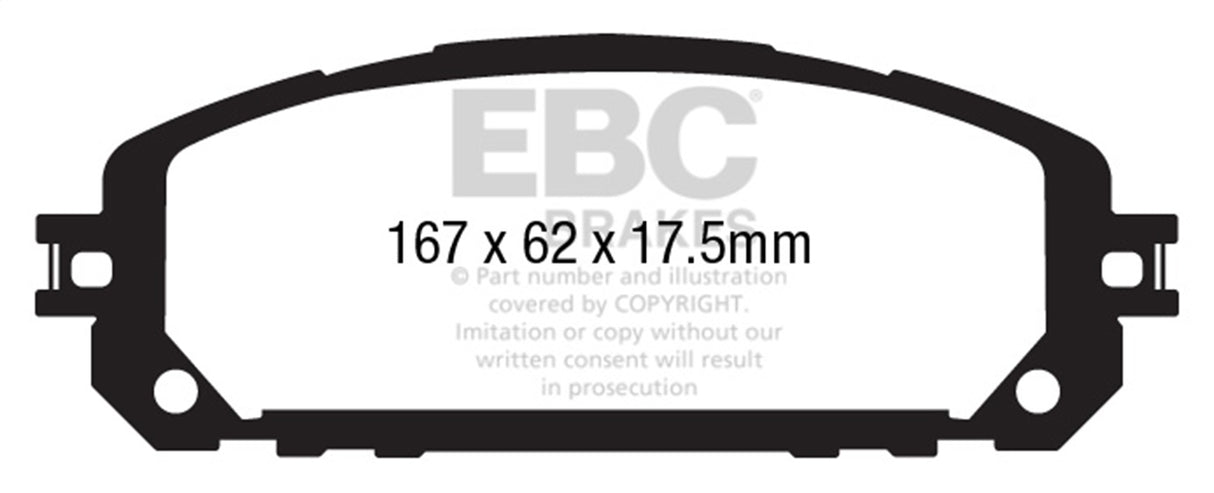 EBC Brakes UD1709 Ultimax OEM Replacement Brake Pads - Roam Overland Outfitters