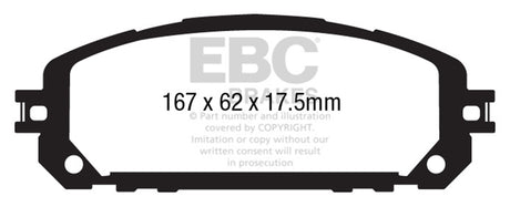 EBC Brakes UD1709 Ultimax OEM Replacement Brake Pads - Roam Overland Outfitters