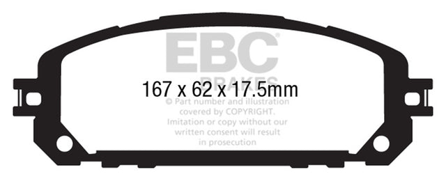 EBC Brakes UD1709 Ultimax OEM Replacement Brake Pads - Roam Overland Outfitters