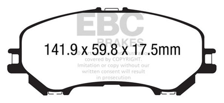 EBC Brakes UD1737 Ultimax OEM Replacement Brake Pads - Roam Overland Outfitters