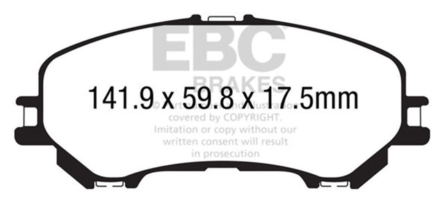 EBC Brakes UD1737 Ultimax OEM Replacement Brake Pads - Roam Overland Outfitters