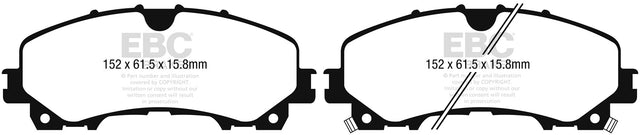 EBC Brakes UD1736 Ultimax OEM Replacement Brake Pads - Roam Overland Outfitters