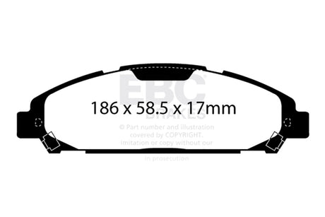 EBC Brakes UD1791 Ultimax OEM Replacement Brake Pads - Roam Overland Outfitters