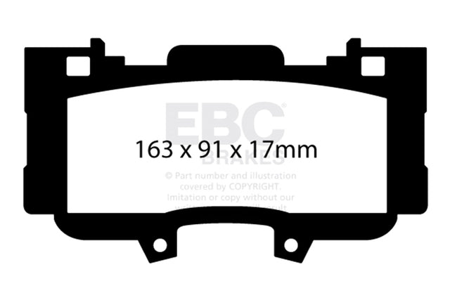 EBC Brakes UD1784 Ultimax OEM Replacement Brake Pads - Roam Overland Outfitters