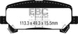 EBC Brakes UD1806 Ultimax OEM Replacement Brake Pads - Roam Overland Outfitters