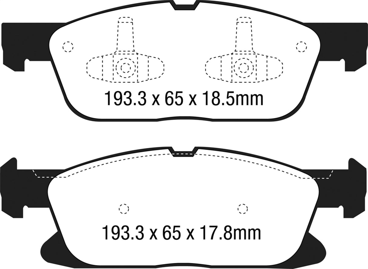 EBC Brakes UD1818 Ultimax OEM Replacement Brake Pads - Roam Overland Outfitters