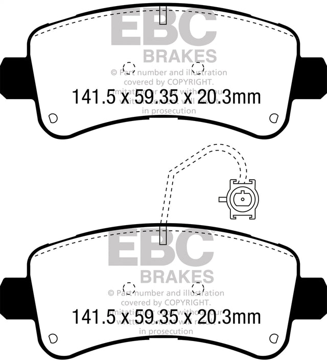 EBC Brakes UD1746 Ultimax OEM Replacement Brake Pads - Roam Overland Outfitters