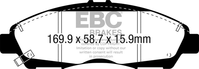 EBC Brakes UD1896 Ultimax OEM Replacement Brake Pads - Roam Overland Outfitters