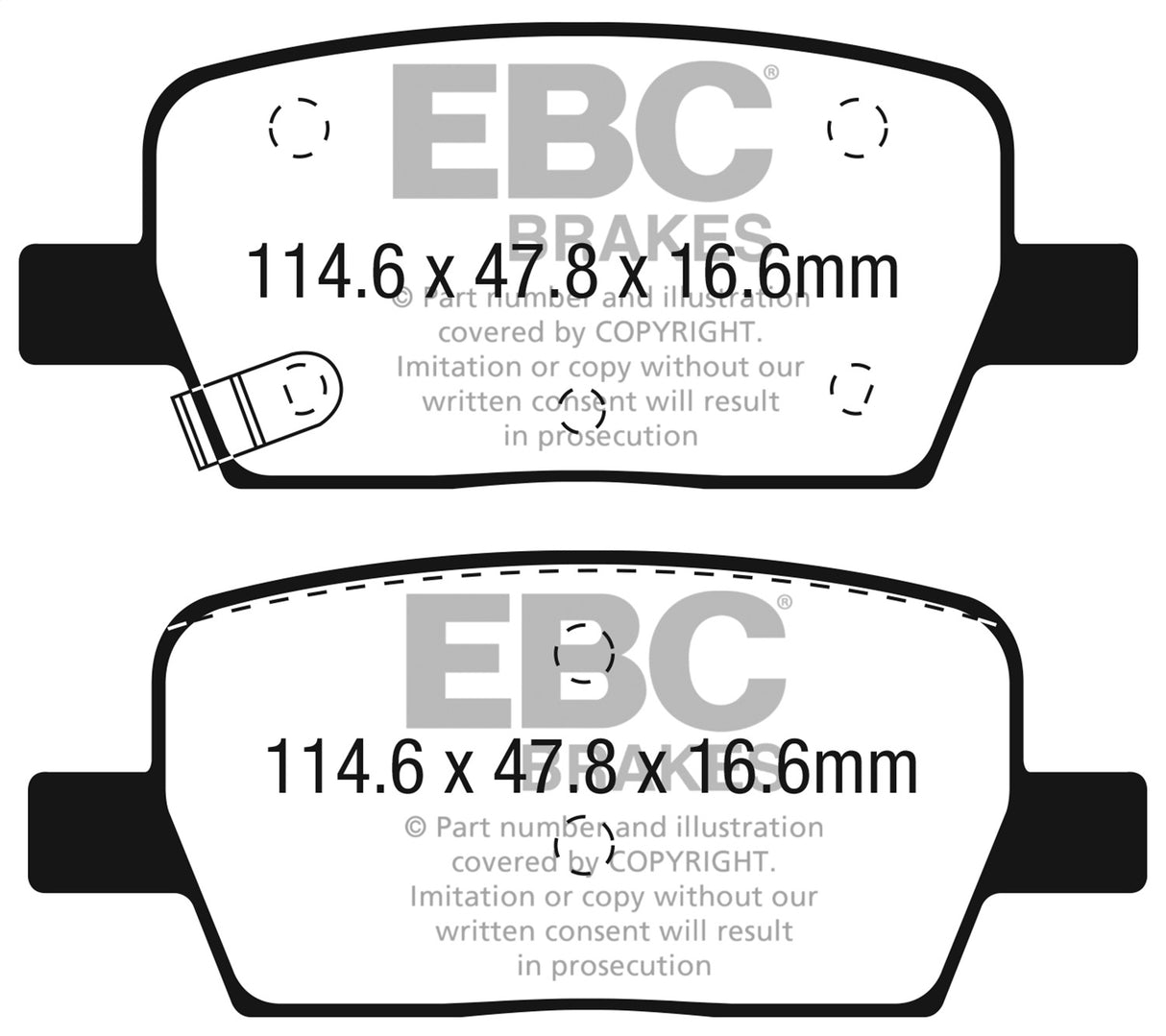 EBC Brakes UD1914 Ultimax OEM Replacement Brake Pads - Roam Overland Outfitters