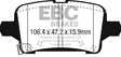 EBC Brakes UD1915 Ultimax OEM Replacement Brake Pads - Roam Overland Outfitters