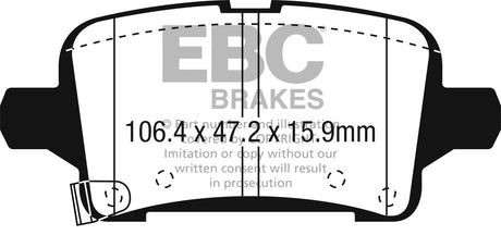 EBC Brakes UD1915 Ultimax OEM Replacement Brake Pads - Roam Overland Outfitters