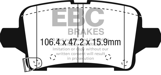 EBC Brakes UD1915 Ultimax OEM Replacement Brake Pads - Roam Overland Outfitters