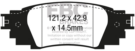 EBC Brakes UD1879 Ultimax OEM Replacement Brake Pads - Roam Overland Outfitters