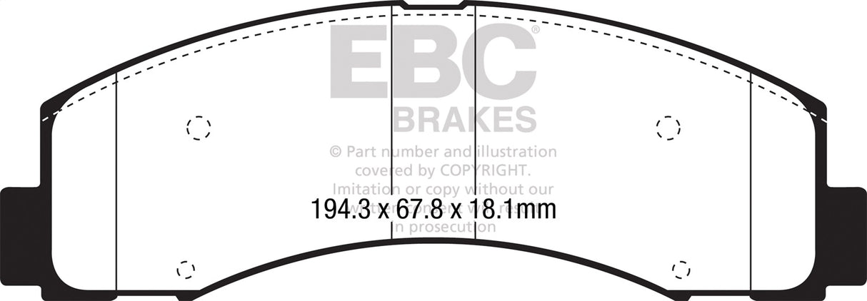 EBC Brakes UD2087 Ultimax OEM Replacement Brake Pads - Roam Overland Outfitters