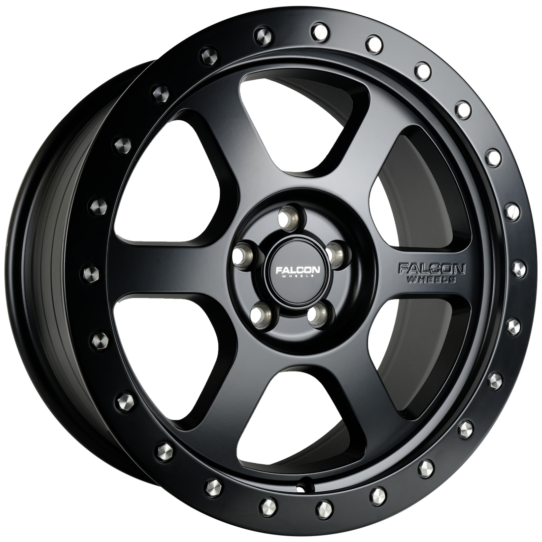 Falcon Wheels V1 17x8 in Matte Black - Roam Overland Outfitters