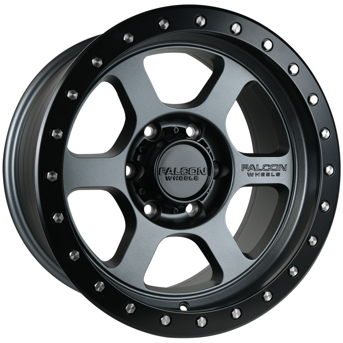 Falcon Wheels T1 17x9 in Matte Gunmetal - Roam Overland Outfitters