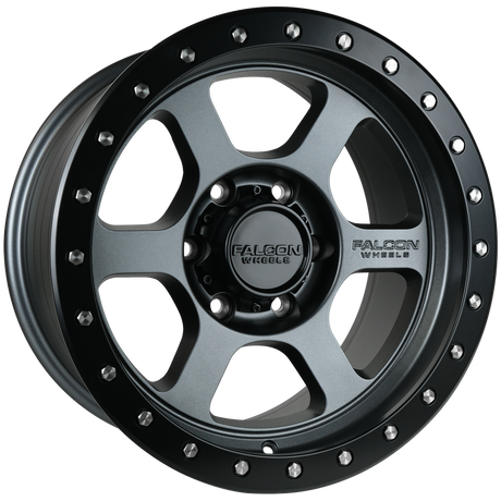 Falcon Wheels T1 17x9 in Matte Gunmetal - Roam Overland Outfitters