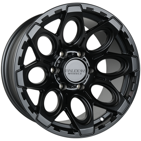 Falcon Wheels T6 17x9 in Matte Black - Roam Overland Outfitters