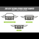 Tacoma Hybrid Front Bumper / 3rd Gen / 2016+ - Roam Overland Outfitters